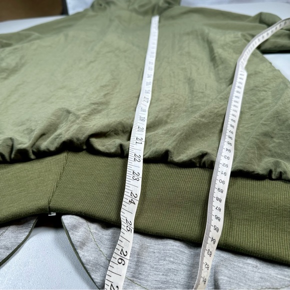 Caihongyu VINTAGE Men’s XL Moss Green Bomber Jacket Full Zip Lightweight - Picture 6 of 10